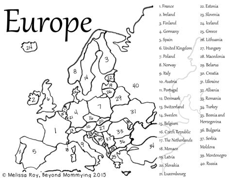 Map Of Europe Not Labeled 88 World Maps