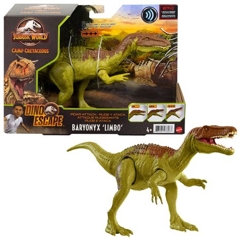 Jurassic World Roar Attack Baryonyx Limbo Camp Cretaceous Dinosaur Figure With Movable Joints