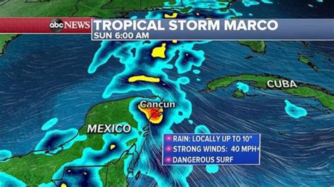 Tropical Storm Laura Marco Head Toward Gulf Of Mexico Good Morning
