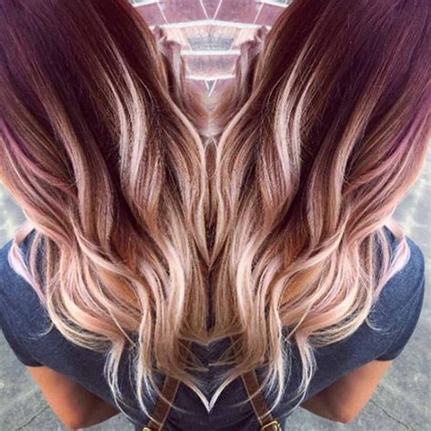10 ultra cool shades of winter hair color ombre hair blonde hair color red ombre red ombre hair