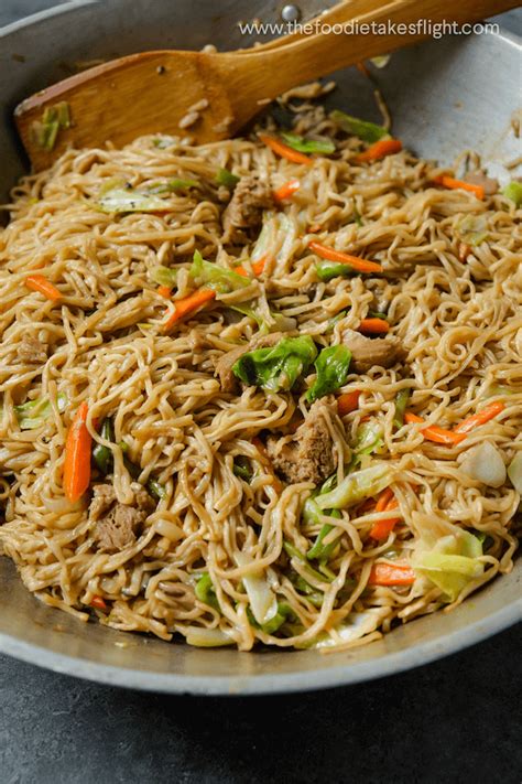 vegan pancit canton filipino stir fried noodles 2023