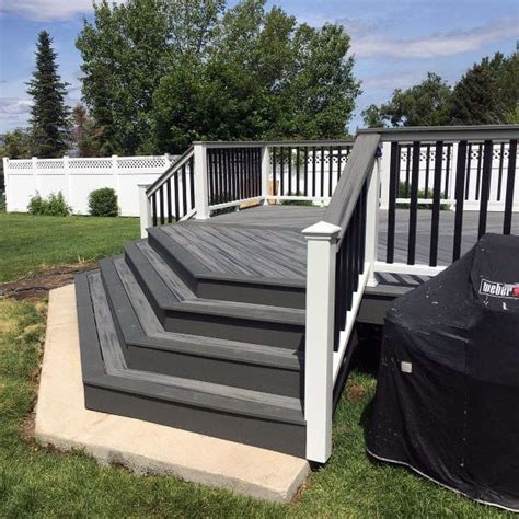 Wooden Deck Stairs Ideas Wood To Stone Decks Decking Materials From