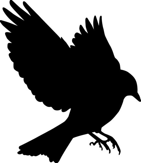 Bluebird In Flight Silhouette Bird Stencil Crow Bird Blue Bird