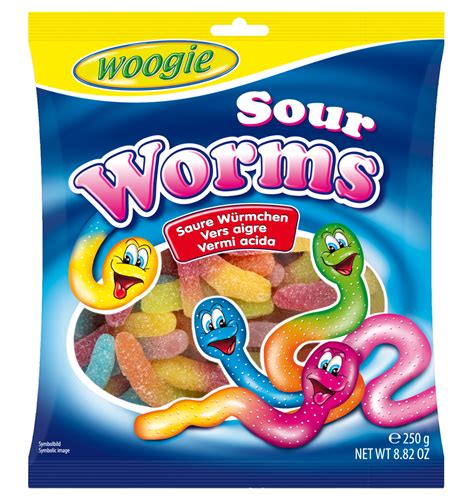 Woogie Sour Worms Candy Empire