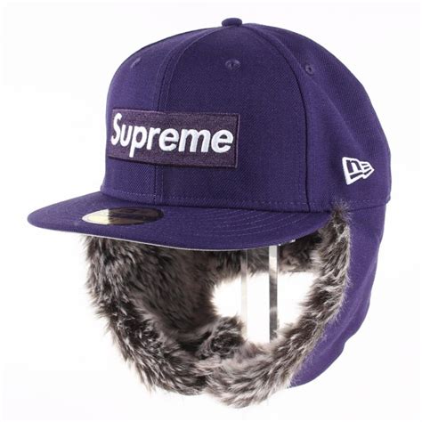 Supreme シュプリーム キャップ 19aw New Era フェイクファーイヤーフラップ Boxロゴ ベースボールキャップ