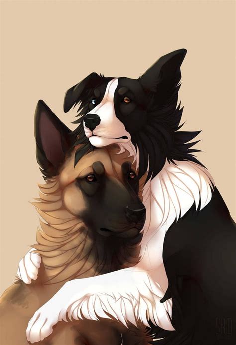 Lina And Kiwi By Mr Skid Cute Dog Drawing Dog Design Art Canine Art
