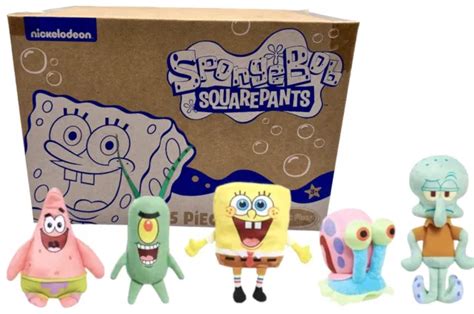 Spongebob Squarepants Bikini Bottom Buddies Plush Set Of 5 Just Play
