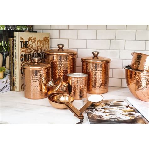 03 (4.61) gwen thinks she might need help. Hammered Stainless Steel 4 Piece Kitchen Canister Set ...