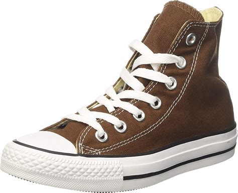 Converse All Star High Top Adults Unisex Trainers Brown Size 1 Uk