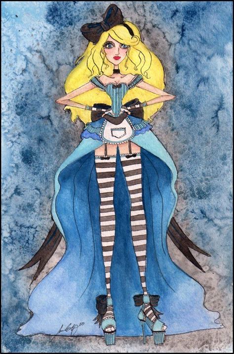Pinups In Wonderland Alice By Sanoshinna On Deviantart Alice In