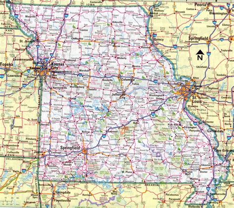 5 Regions Of Missouri Map Map