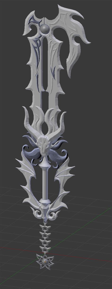 3d Preview A Certain Characters Keyblade By Makaihana975 On Deviantart