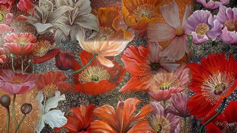 Poppy Art HD Wallpaper | Background Image | 1920x1080 | ID ...