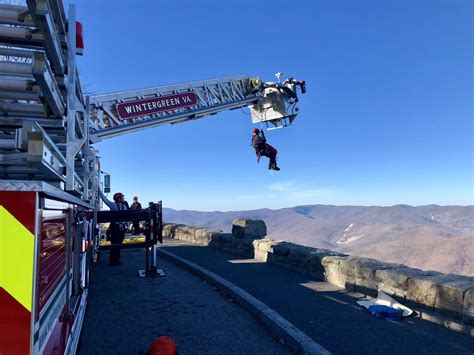 Wintergreen Fire And Rescue Conducts Training Exercise For Mountain