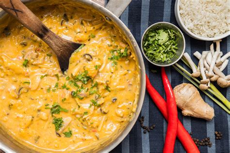 In thailand, the curry is made. Hearty Thai Coconut Chicken Curry: Fairmont Moments