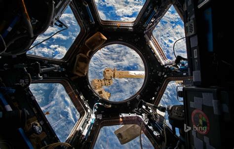 Wallpaper Iss The Dome The International Space Station Photo Nasa