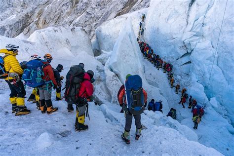 Traffic Jams Are Just One Of The Problems Facing Climbers On Everest