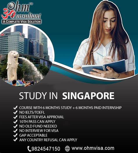 Study Work And Live In Singapore Study Hote Ohm Consultant A