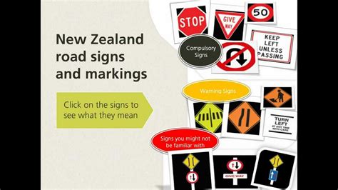 Road Signs And Markings In New Zealand Youtube
