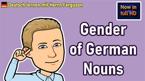 Grammar Gender Of German Nouns Lesson 1 Gcsea2 Level Full Hd