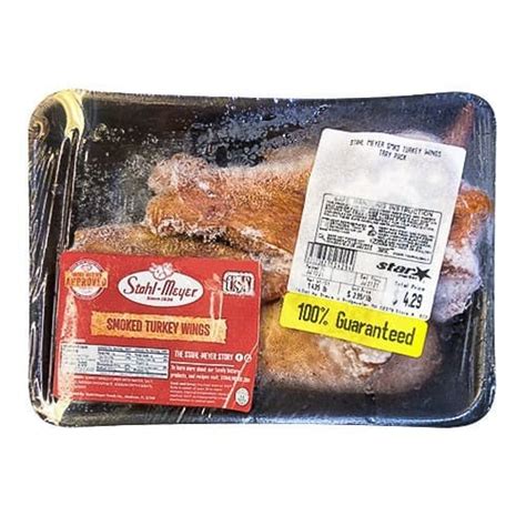 smoked turkey wings tray pack stahl meyer approx 1 5 lbs price per lb delivery cornershop by uber