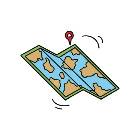Mapa Plana Dibujado A Mano PNG Mapa Pintado A Mano Dibujos Animados