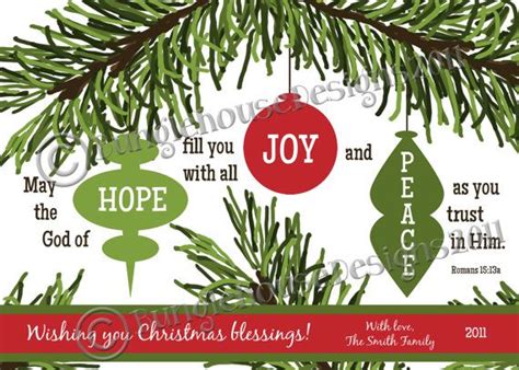 Christmas Card Christmas Printable Diy Printable Hope Joy And Peace