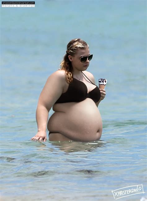 Chloe Moretz - weight gain (Commission) by xmasterdavid on DeviantArt