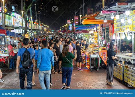 Jalan Alor Street Food Night Market Editorial Image Image Of Eating