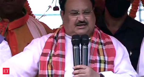 west bengal elections 2021 bjp chief jp nadda holds roadshow in rajarhat the economic times