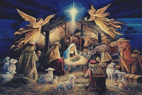 Souls Wallpaper Nativity Painting Scene Christmas Jesus Diamond