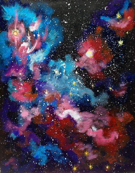Galaxy Of Dreams Full Acrylic Painting Tutorial On Canvas For The