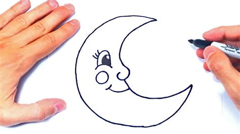 Cómo Dibujar Un La Luna Paso A Paso Dibujo De La Luna Youtube