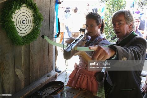 katarina witt attends with prince leopold von bayern the bmw wiesn news photo getty images