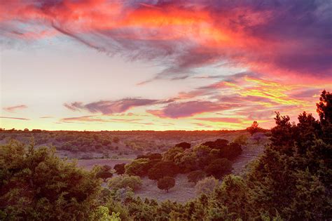 Sunset In The Texas Hill Country Photograph By Paul Huchton