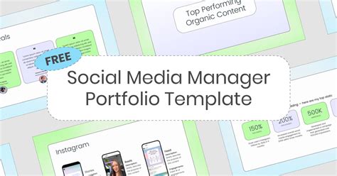 Free Social Media Manager Portfolio Template