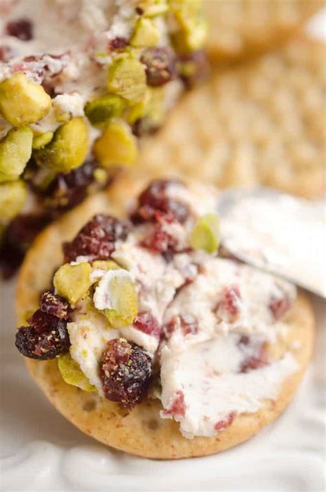Cranberry Pistachio Cheese Ball Easy Holiday Appetizer