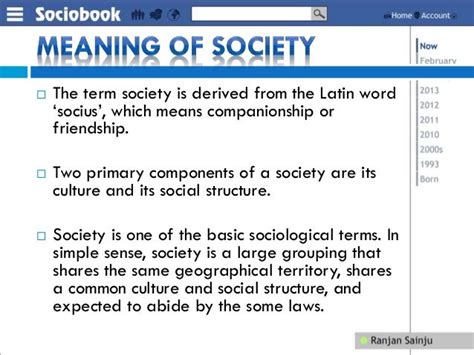 Basic Concept In Sociology Society