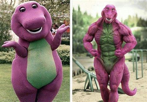 Barney Meme Face