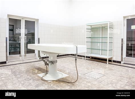 Autopsy Antique Tables In The Morgue In Clinic Stock Photo Alamy