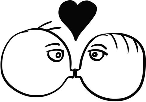 Stick Figures Kissing Illustrations Royalty Free Vector Graphics