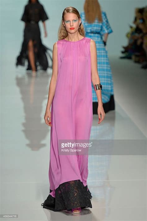 A Model Walks The Runway During The Emanuel Ungaro Show As Part Of