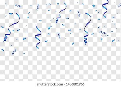 Celebration Background Confetti Blue Isolated On Stock Vector Royalty