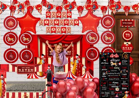Circus 1st Birthday Combo Package Buy Customised Theme Party Supplies And Decorations For