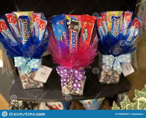 Retail Grocery Store Candy Bar T Baskets Front View Editorial Photo Image Of Cake Decor