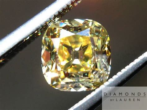 85ct Intense Yellow Vs2 Dbl Old Mine Halo Ring Gia R5299 Diamonds By