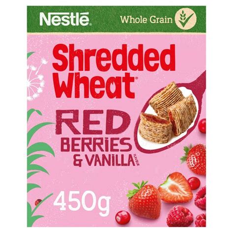 Shredded Wheat Red Berries And Vanilla 450g Tesco Groceries