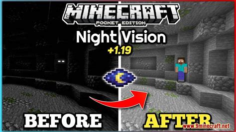 Night Vision Texture Pack 120 119 Mcpebedrock Edition