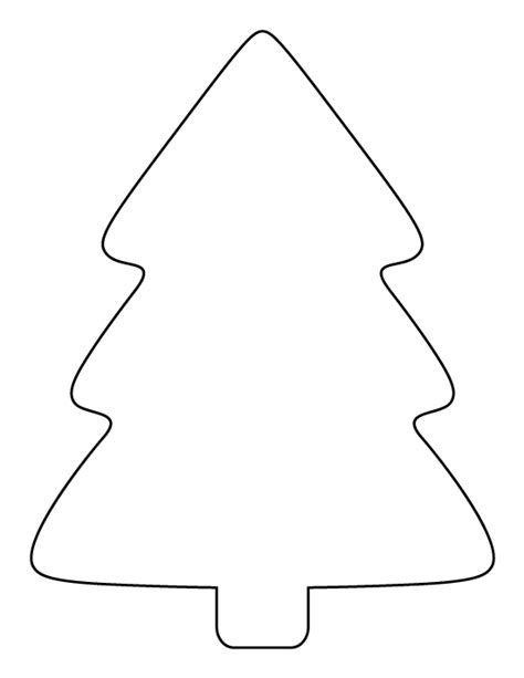 Printable Simple Christmas Tree Template Christmas Tree Printable