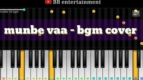 Munbe Vaa Bgm Cover Piano And Strings By Bb Entertainment